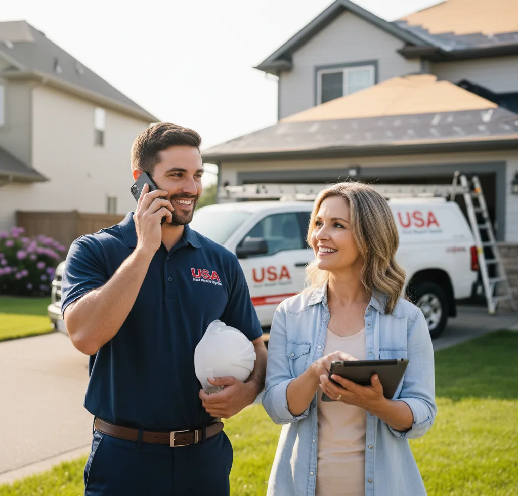 USA Roof Repair Experts customer support in Leon